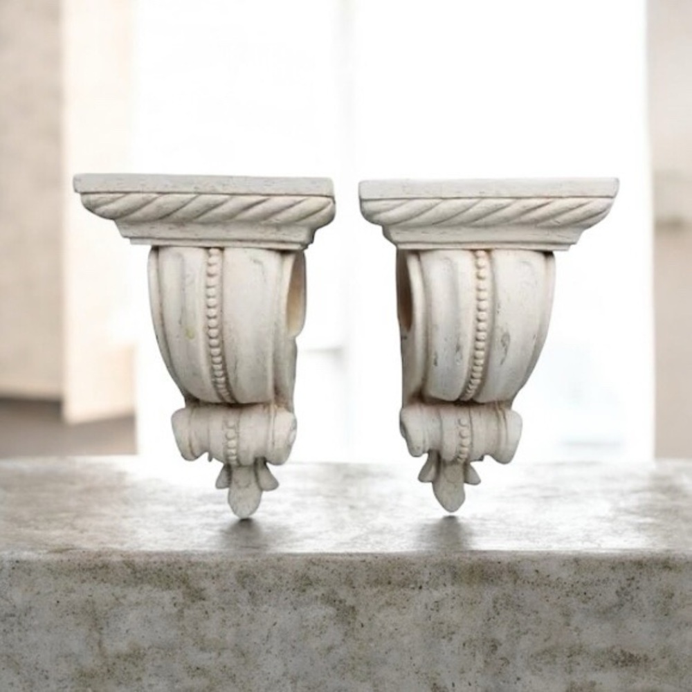 Greek Revival/Neoclassical Drapery Sconces (Set of 2)